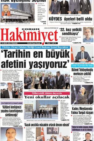 Çorum Hakimiyet 22.05.2025