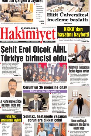Çorum Hakimiyet 19.06.2025
