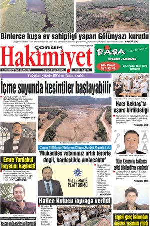 Çorum Hakimiyet 14.07.2025
