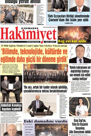Çorum Hakimiyet 25.11.2025