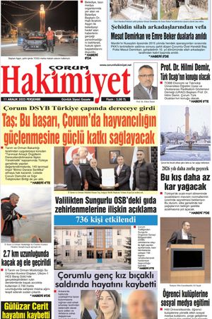 Çorum Hakimiyet 11.12.2025