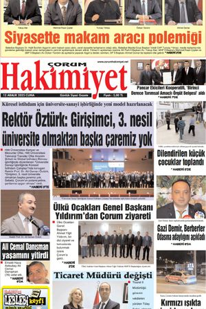 Çorum Hakimiyet 12.12.2025