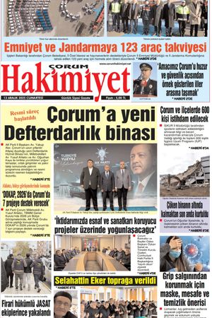 Çorum Hakimiyet 13.12.2025