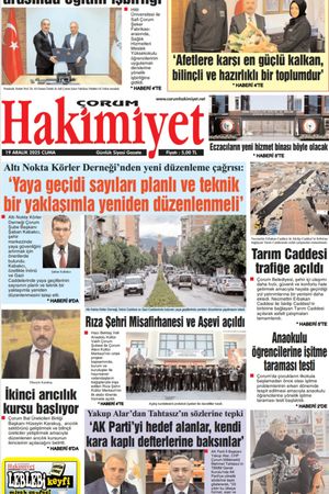 Çorum Hakimiyet 19.12.2025