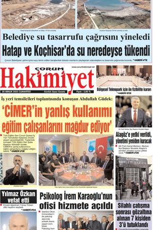 Çorum Hakimiyet 20.12.2025