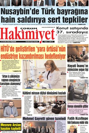Çorum Hakimiyet 22.01.2026