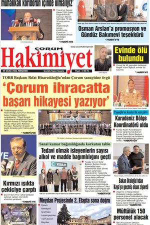 Çorum Hakimiyet 29.01.2026