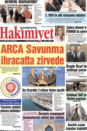 Çorum Hakimiyet 31.01.2026
