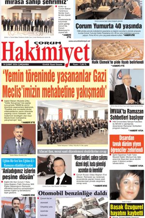 Çorum Hakimiyet 18.02.2026