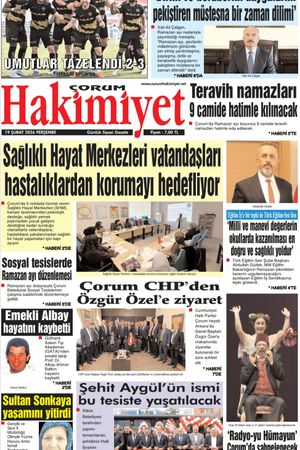 Çorum Hakimiyet 19.02.2026