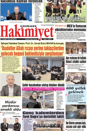 Çorum Hakimiyet 23.02.2026