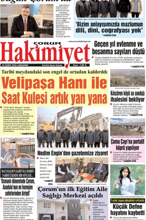 Çorum Hakimiyet 25.02.2026