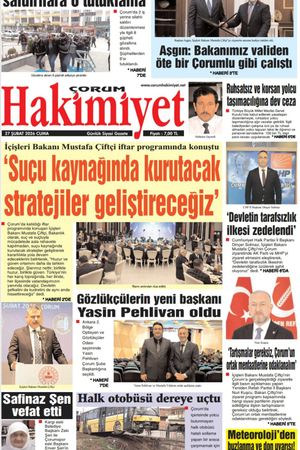 Çorum Hakimiyet 27.02.2026