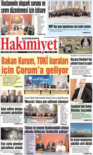 Çorum Hakimiyet 01.04.2026
