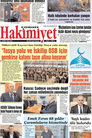 Çorum Hakimiyet 03.03.2026