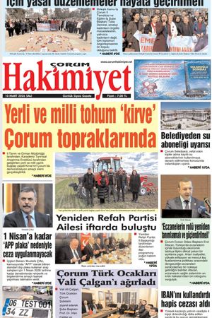 Çorum Hakimiyet 10.03.2026