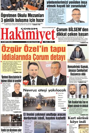 Çorum Hakimiyet 24.03.2026