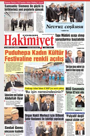 Çorum Hakimiyet 25.03.2026