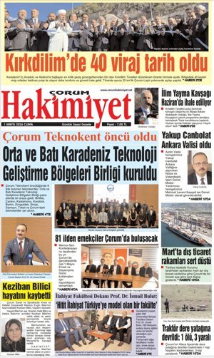 Çorum Hakimiyet 01.05.2026