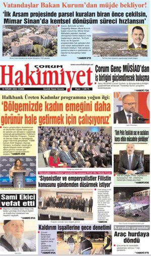 Çorum Hakimiyet 10.04.2026