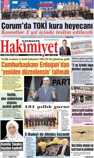 Çorum Hakimiyet 11.04.2026