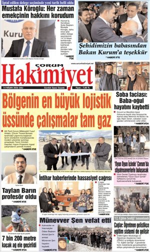 Çorum Hakimiyet 14.04.2026