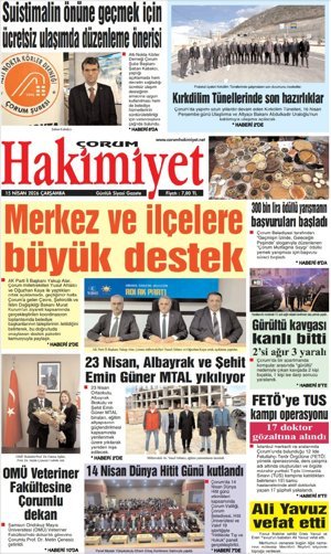 Çorum Hakimiyet 15.04.2026