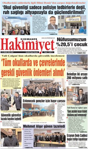 Çorum Hakimiyet 20.04.2026