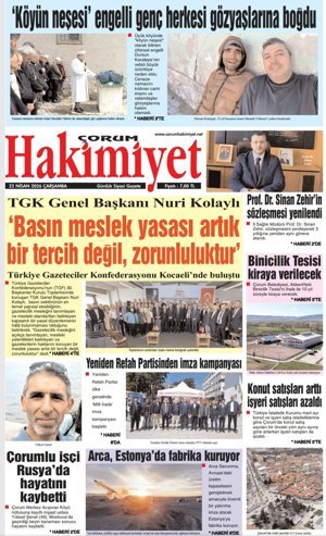 Çorum Hakimiyet 21.04.2026