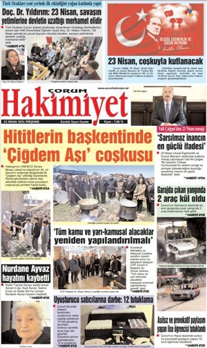 Çorum Hakimiyet 23.04.2026