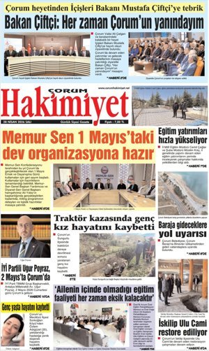 Çorum Hakimiyet 28.04.2026