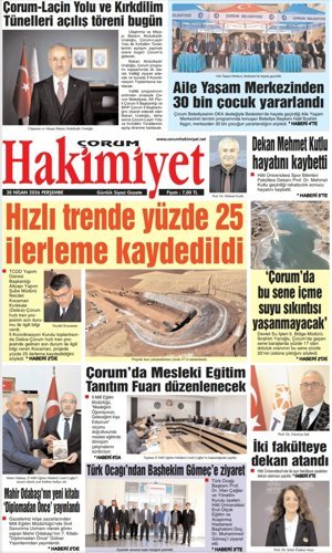 Çorum Hakimiyet 30.04.2026