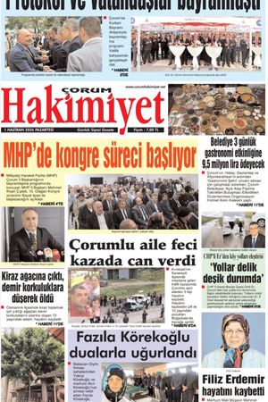 Çorum Hakimiyet 01.06.2026