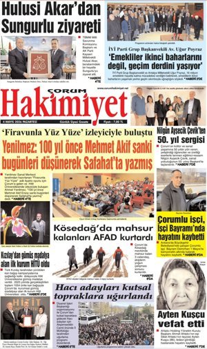 Çorum Hakimiyet 04.05.2026