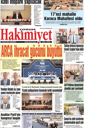 Çorum Hakimiyet 09.05.2026