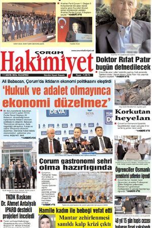 Çorum Hakimiyet 11.05.2026