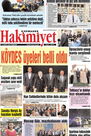 Çorum Hakimiyet 14.05.2026