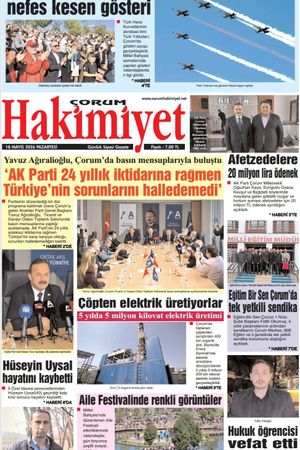 Çorum Hakimiyet 18.05.2026