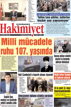 Çorum Hakimiyet 19.05.2026