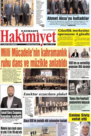 Çorum Hakimiyet 21.05.2026
