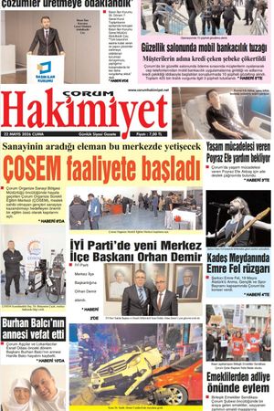 Çorum Hakimiyet 22.05.2026