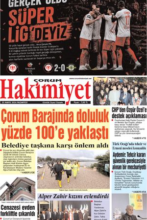 Çorum Hakimiyet 25.05.2026