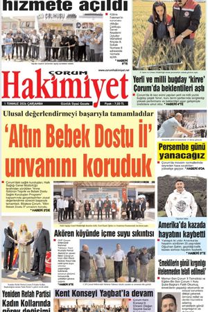 Çorum Hakimiyet 01.07.2026