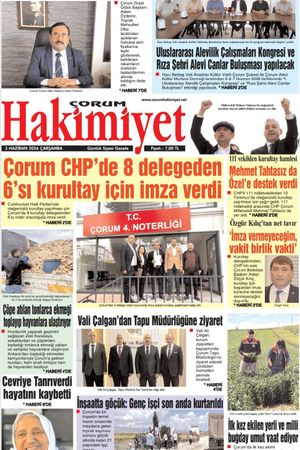 Çorum Hakimiyet 03.06.2026