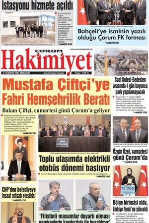 Çorum Hakimiyet 04.06.2026