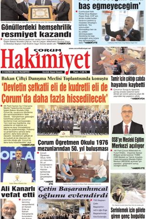 Çorum Hakimiyet 08.06.2026