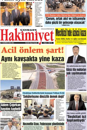 Çorum Hakimiyet 09.06.2026