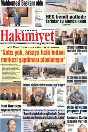 Çorum Hakimiyet 15.06.2026