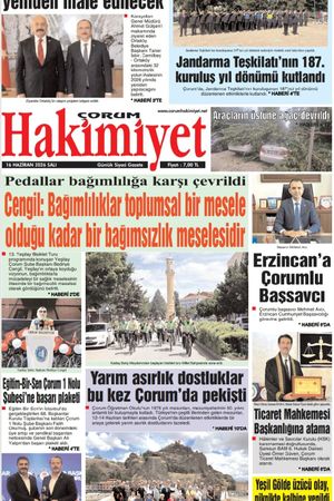 Çorum Hakimiyet 16.06.2026