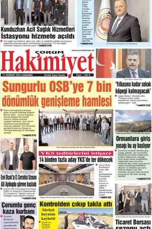 Çorum Hakimiyet 17.06.2026